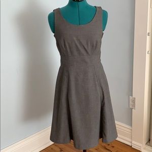 H&M gray Pleated gray dress size 6